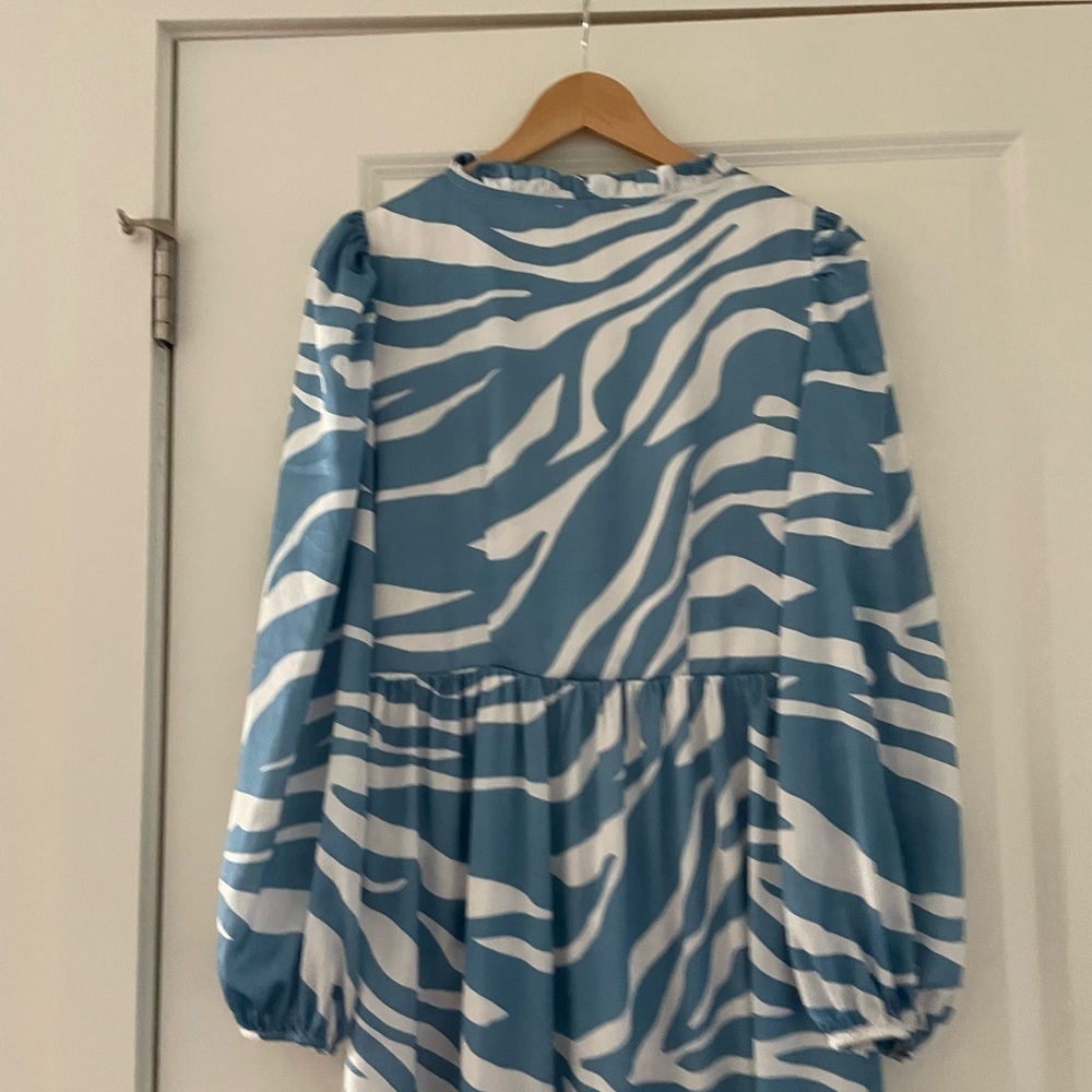 Never Fully Dressed Zebra Print Midi Dress - Picture 7 of 7